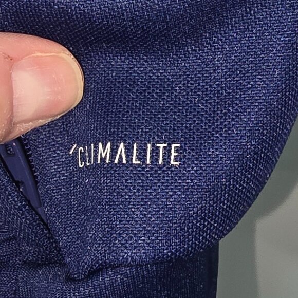 Adidas Track Climalite Jacket Sweatshirt Full Zip Blue White Size Medium - Picture 5 of 8